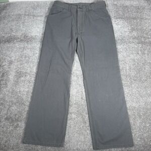 Vintage Gap Worker Jean Men's 36x32 Gray Straight Wide Leg Y2K